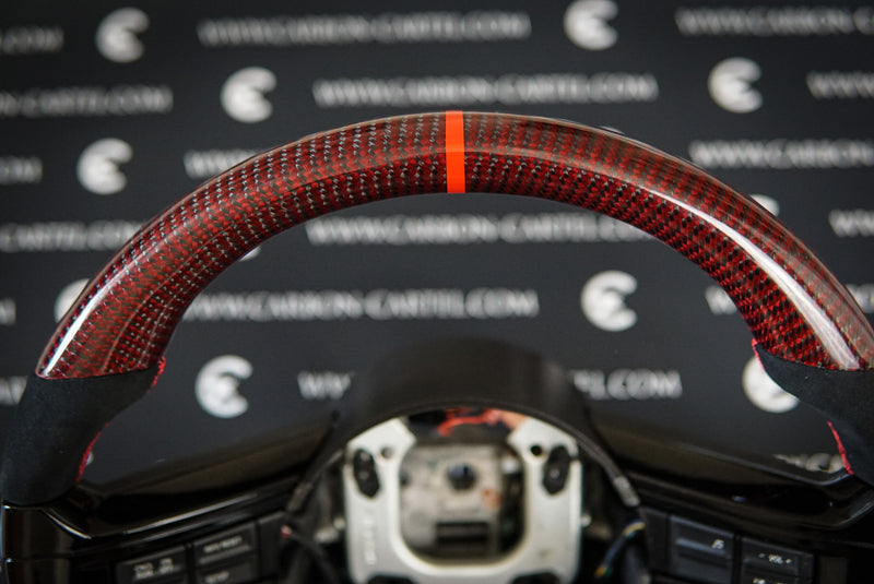 top carbon fiber part of ford mustang 2013 custom steering wheele