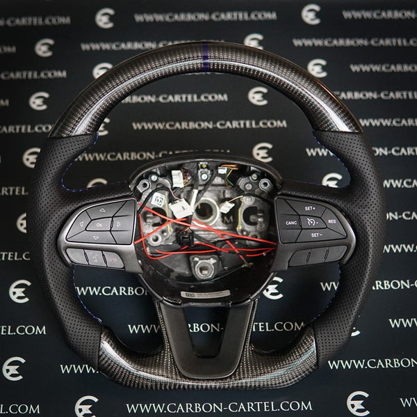 Custom Carbon Fiber Steering Wheel — Carbon🔌Cartel